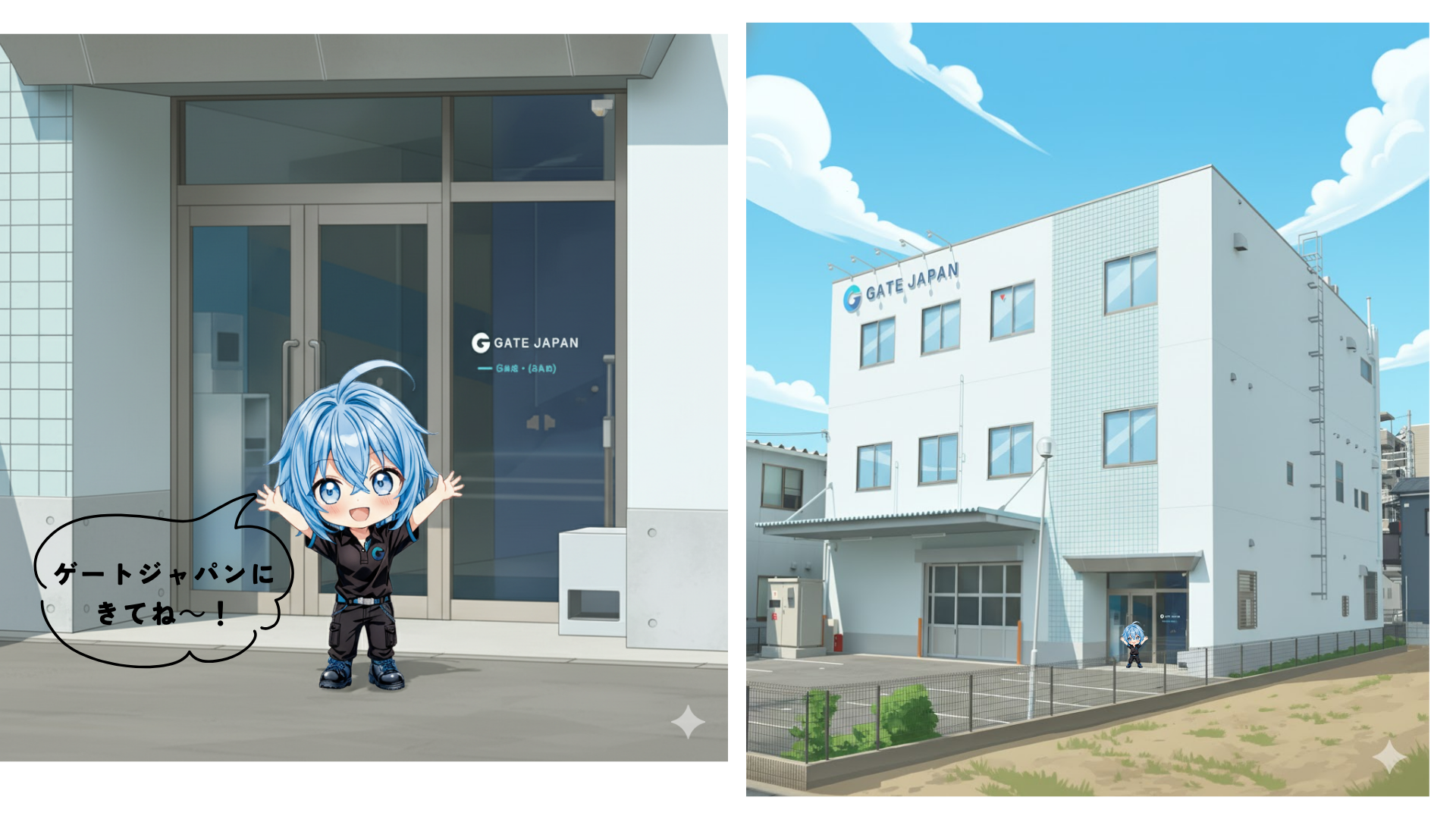 G-geo（ジオ）来社イラスト